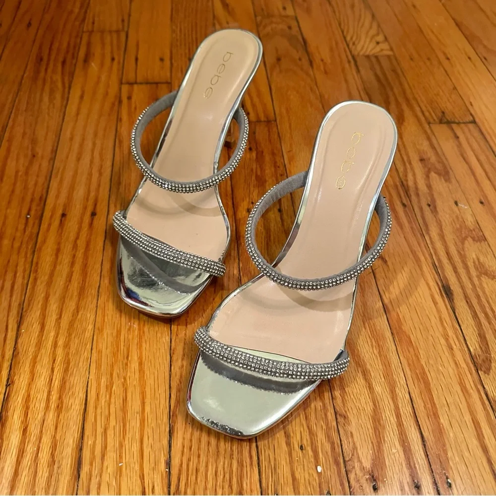 Bebe CAMILAH HEELS in silver - Picture 2 of 5